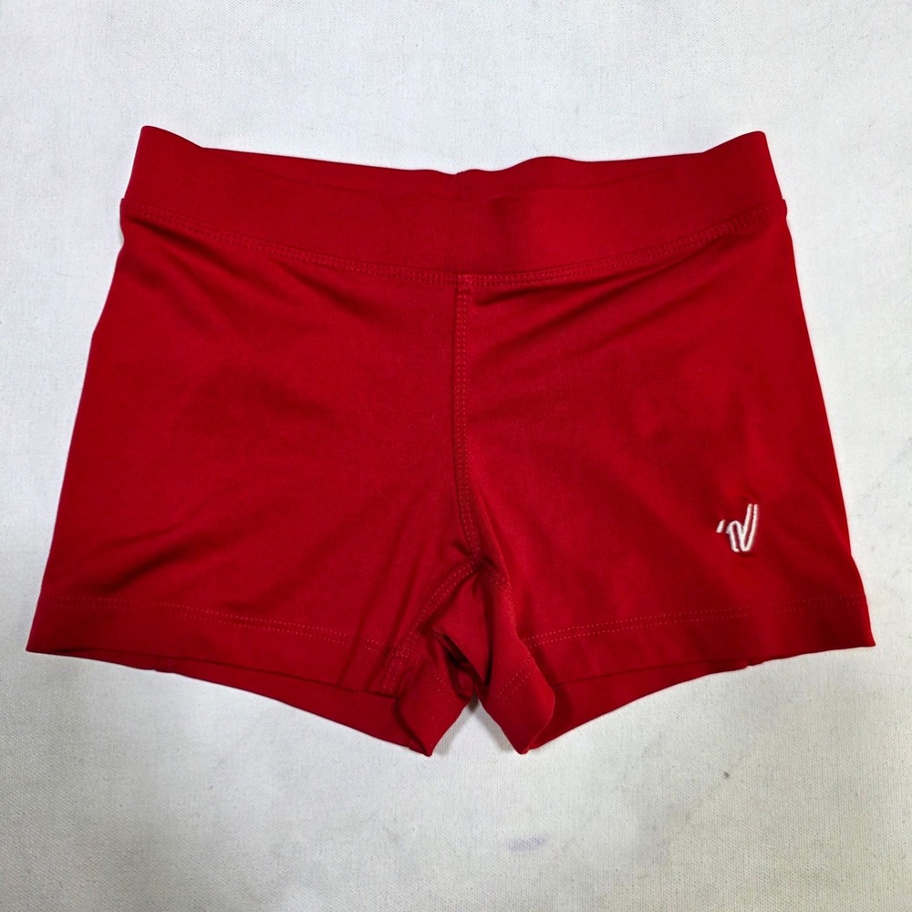 Varsity Spirit Compression Shorts Womens XS Red Athletic Cheer Volleyball Gym